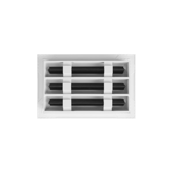 BUILDMART - 10x6 Modern AC Vent Cover - Decorative White Air Vent - Standard Linear Slot Diffuser - Register Grille for Ceiling, Walls & Floors - Texas Buildmart